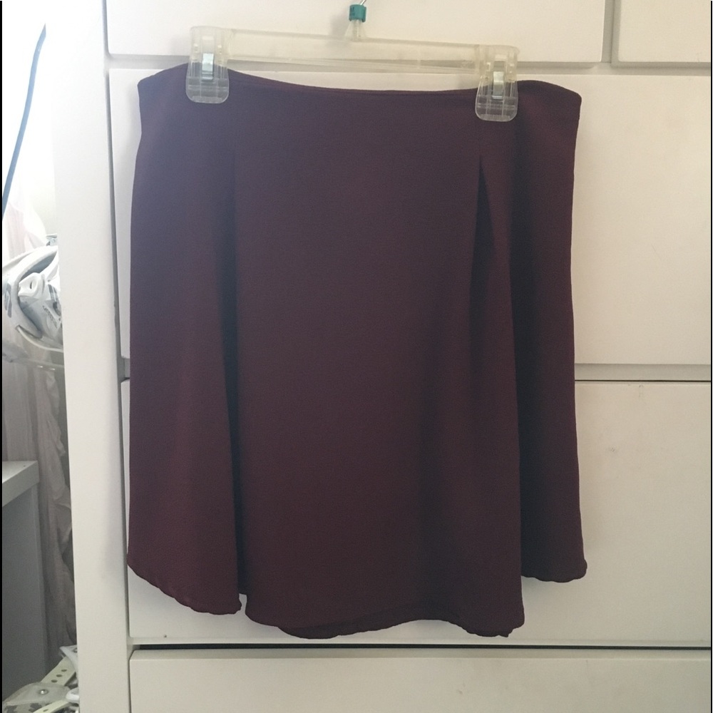 Maroon skirt